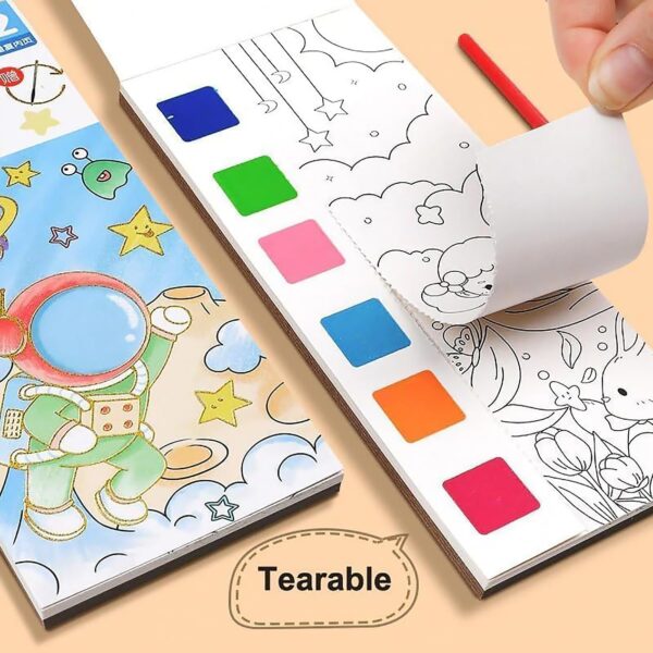 4 in 1 Combo (Magic Water Book, Bread Eraser, Moti Pencil, Painting Book)