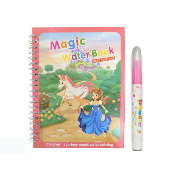 4 in 1 Combo (Magic Water Book, Bread Eraser, Moti Pencil, Painting Book)