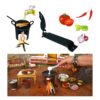 6 12 Pcs of Iron Miniature Kitchen Set