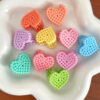 6 Pcs Cute Korean Style Heart Hair Clips