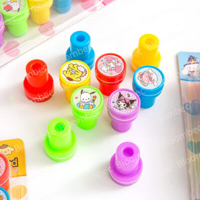 11 10 Pcs Cartoon Characters Stamps for Kids