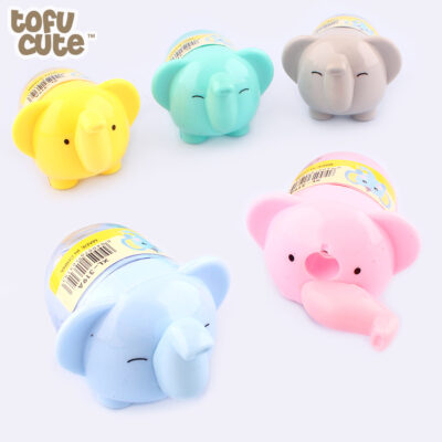 Pack of 1 Elephant-Shaped Cute Pencil Sharpener (Random Colors)