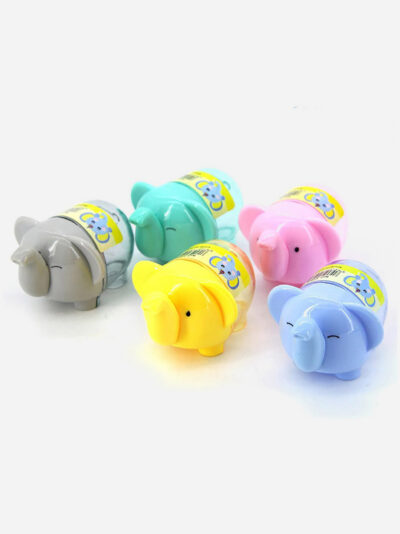 Pack of 1 Elephant-Shaped Cute Pencil Sharpener (Random Colors)