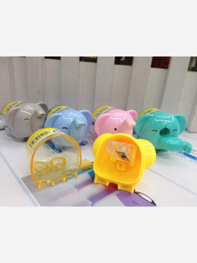 Pack of 1 Elephant-Shaped Cute Pencil Sharpener (Random Colors)