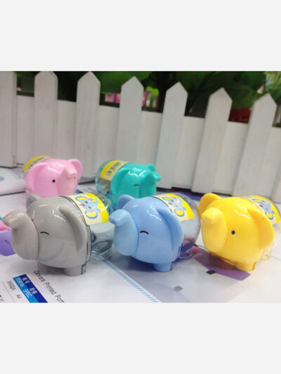 Pack of 1 Elephant-Shaped Cute Pencil Sharpener (Random Colors)