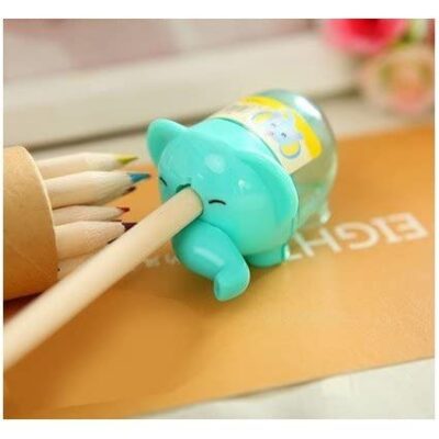 Pack of 1 Elephant-Shaped Cute Pencil Sharpener (Random Colors)