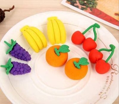 4 Pcs Fruit Eraser for Kids