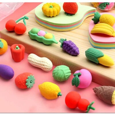 4 Pcs Fruit Eraser for Kids