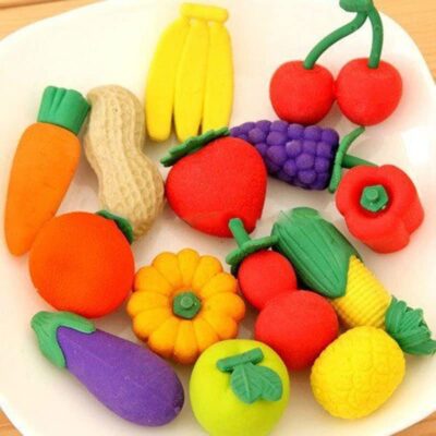 4 Pcs Fruit Eraser for Kids