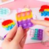2 Pcs Pop It Keychain - Return Gifts for Kids