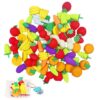 4 Pcs Fruit Eraser for Kids