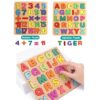 Wooden Alphabets and Number Board Puzzles for Kids