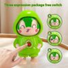Cartoon Character Face Changing Keychain (Random Designs)