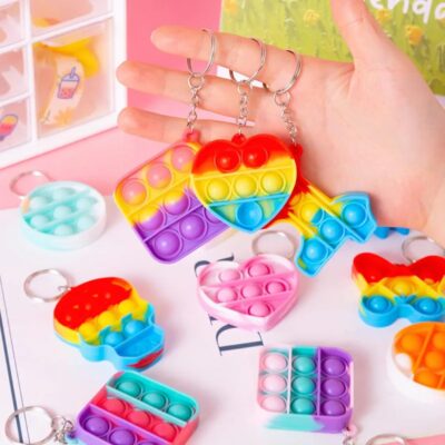 2 Pcs Pop It Keychain - Return Gifts for Kids