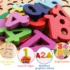 Wooden Alphabets and Number Board Puzzles for Kids
