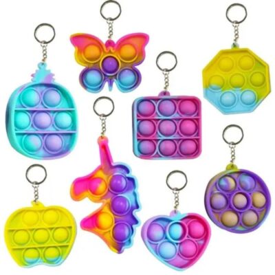 2 Pcs Pop It Keychain - Return Gifts for Kids