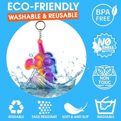 2 Pcs Pop It Keychain - Return Gifts for Kids