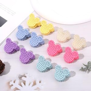 6 Pcs Cute Korean Style Teddy Hair Clips