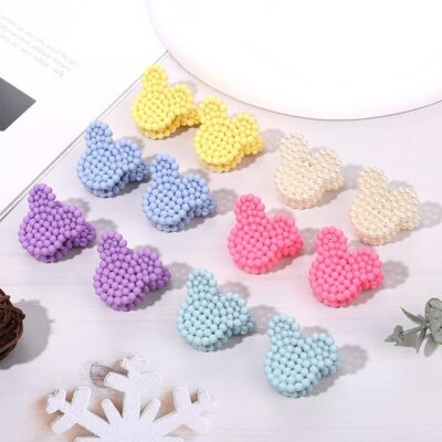 6 Pcs Cute Korean Style Teddy Hair Clips