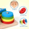 Wooden Geometric Shape Stacker