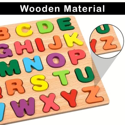 Wooden Alphabets and Number Board Puzzles for Kids