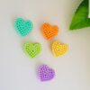 6 Pcs Cute Korean Style Heart Hair Clips