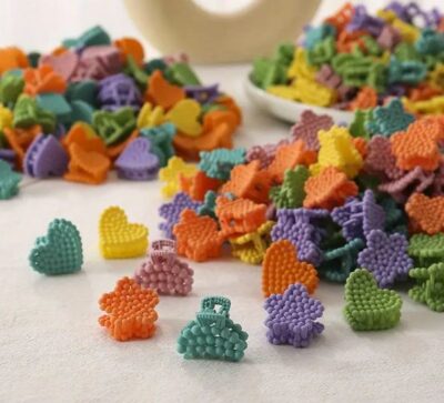 12 Pcs Cute Korean Style Hair Clips (Random Designs)