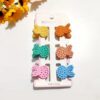 6 Pcs Cute Korean Style Teddy Hair Clips