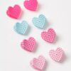 6 Pcs Cute Korean Style Heart Hair Clips