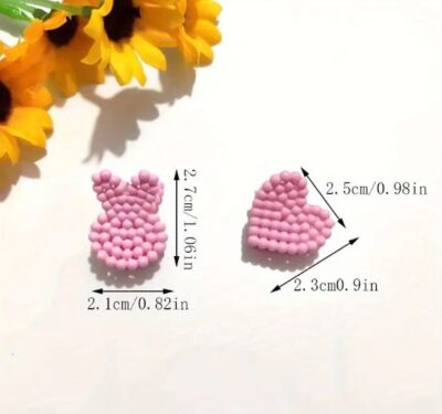 6 Pcs Cute Korean Style Teddy Hair Clips