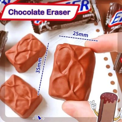 Chocolate Shape Non-Toxic Pencil Eraser