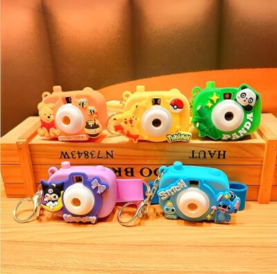 Cartoon Projection Camera Keychain