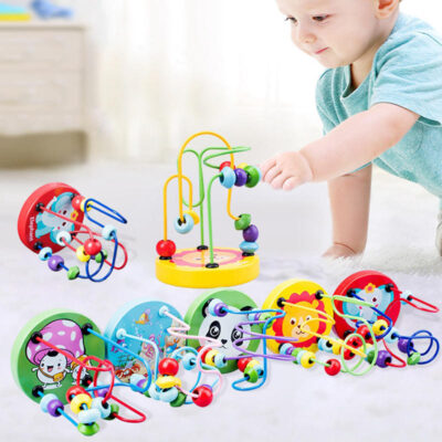 H7c8465899ad549c89ecbbfcd77ad8ab3T Colorful Wooden Bead Maze for Baby
