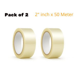 6 Pack of 2 Transparent Tape 2 inch x 50 Meter