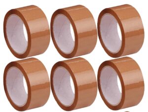 61tlW4hXO5L._SL1320_ Pack of 6 Brown Tape 2 inch x 50 Meter
