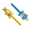 Wooden Non Toxic Colourful Cage Bell Rattle for Babies (Pack of 1)