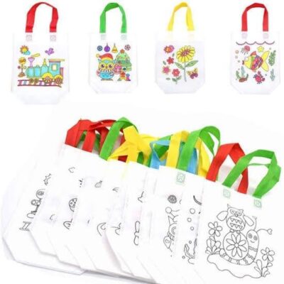 Version 1.0.0 10 Pcs Coloring Birthday Return Gift Bags for Kids