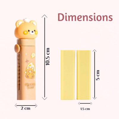Cute Cartoon Retractable Eraser (Pack of 1)