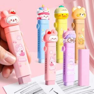 61UhjvSD8pL._SL1000_ Cute Cartoon Retractable Eraser (Pack of 1)