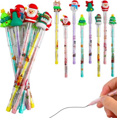 Christmas Santa Stackable Pencils
