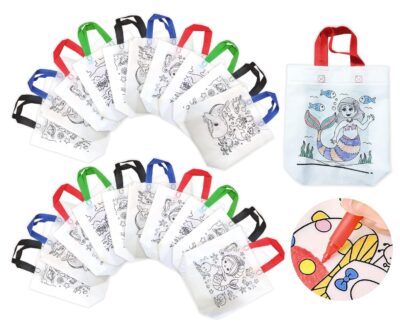 81hKdezsHRL._SL1500_ 10 Pcs Coloring Birthday Return Gift Bags for Kids