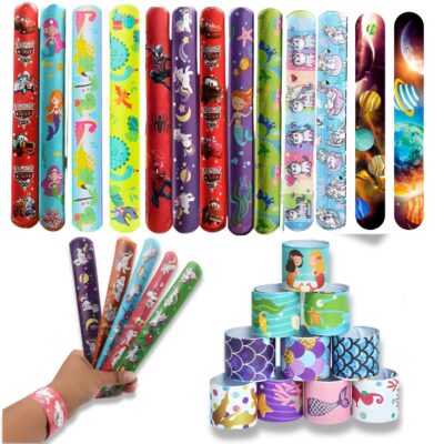 Cartoon Slap Bands for Birthday Return Gifts for Kids (Pack of 10)