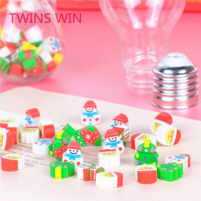 Santa Claus Christmas Tree Eraser Set (Pack of 1)
