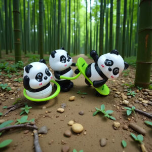 16a01fdb-d6e8-4766-8673-1baf72ac2fe7 Cute Panda Skipping, Hula Hoop, Skating Windup Toys (Any 1)