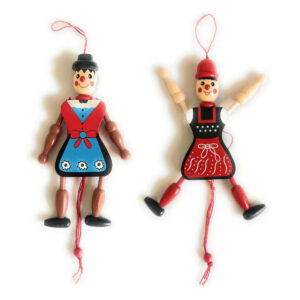 Wooden Pull-String Joker Puppet Toy (Any 1)