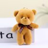 Pack of 6 Cute Plush Teddy Keychains