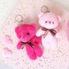 Pack of 6 Cute Plush Teddy Keychains