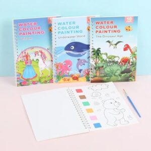10 Pages Watercolor Painting Book