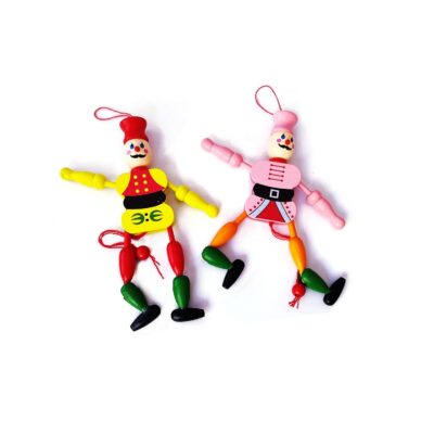 Wooden Pull-String Joker Puppet Toy (Any 1)