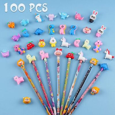 10 Pcs Cartoon Pencil Topper